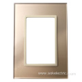 High Quality Glass Front Panel Aristocratic Style Switch Frame